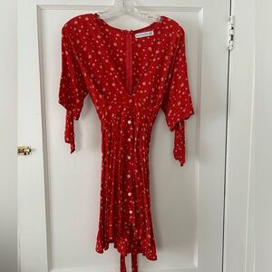 FAITHFUL THE BRAND red dress mini